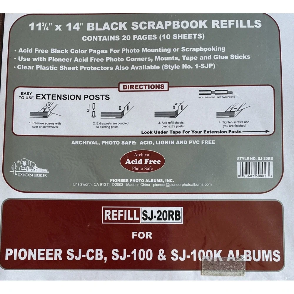 PIONEER refill scrapbook